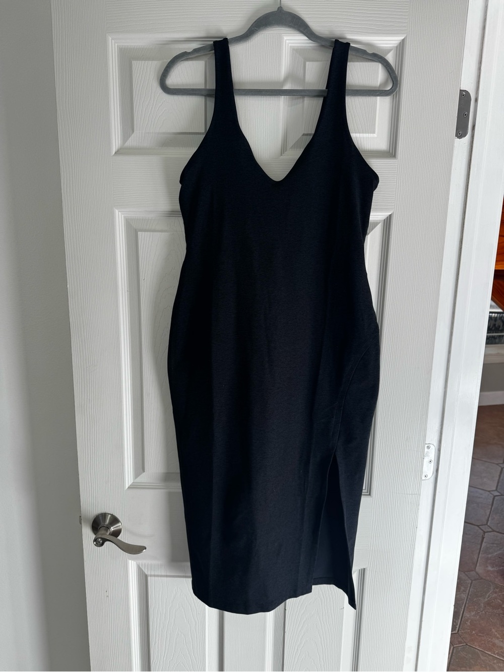 adidas Black V-Neck Midi Dress